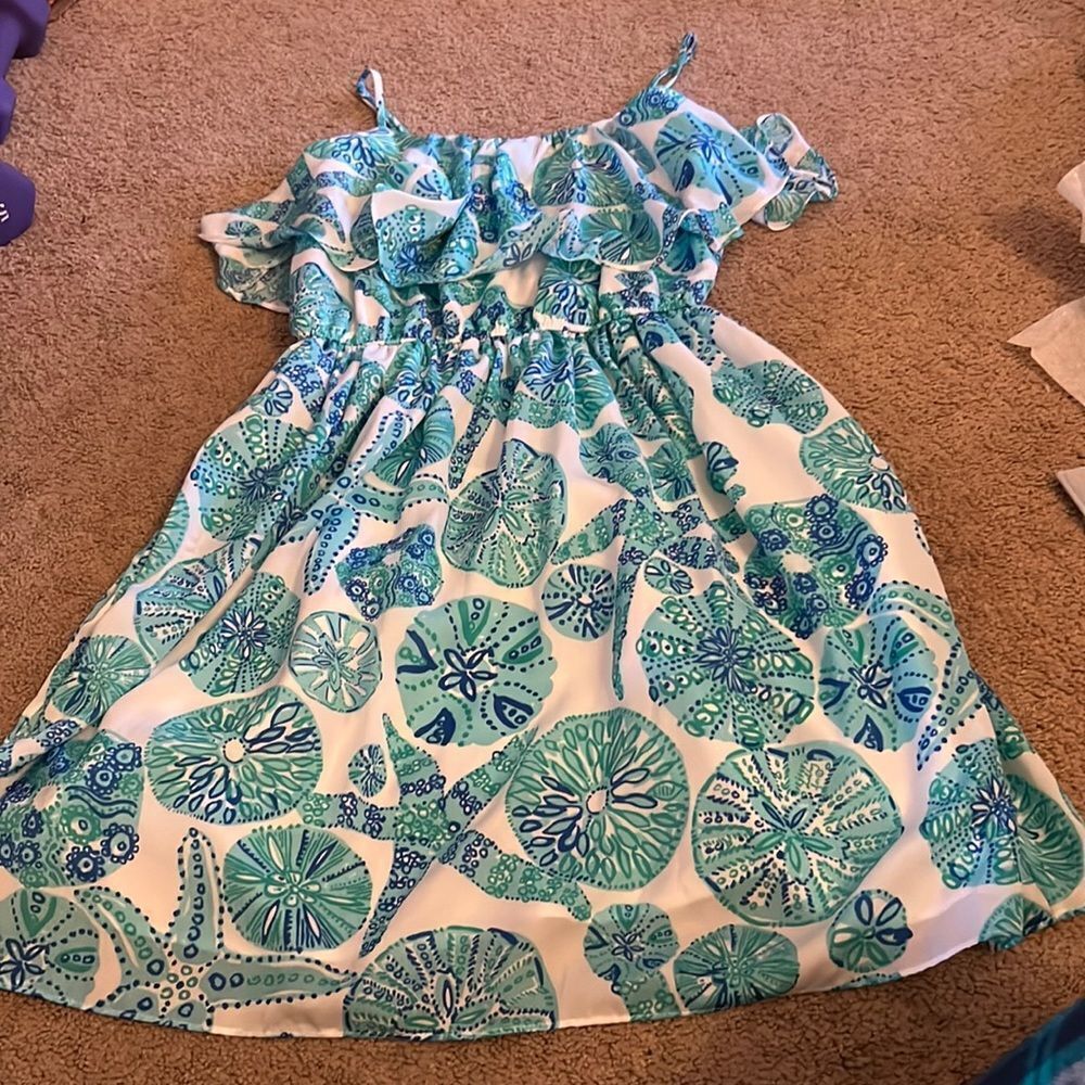 Lilly Pulitzer xs blue sea dress